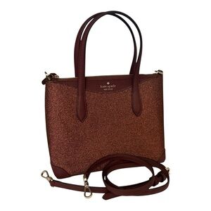 Kate Spade Shimmy Glitter Satchel – Deep Nova (Style K4625) – Excellent Used Con